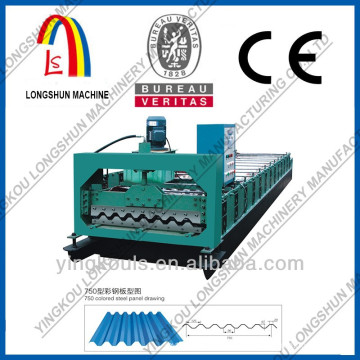 Corrugation roof tile making machine